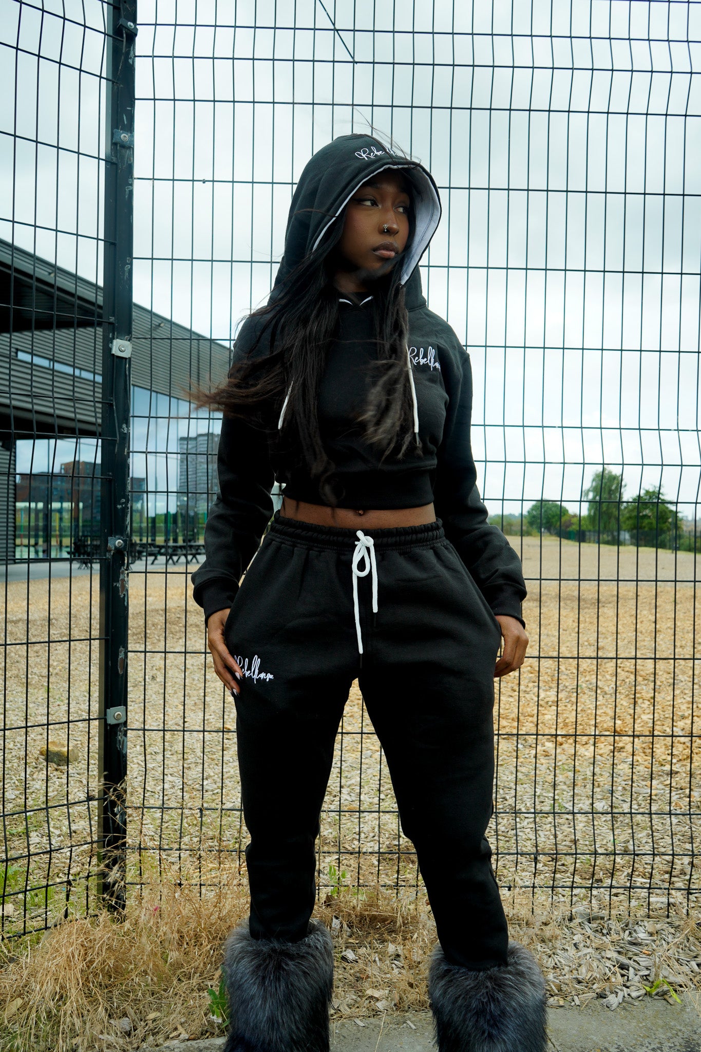 Rebellionsz Crop Hoodie